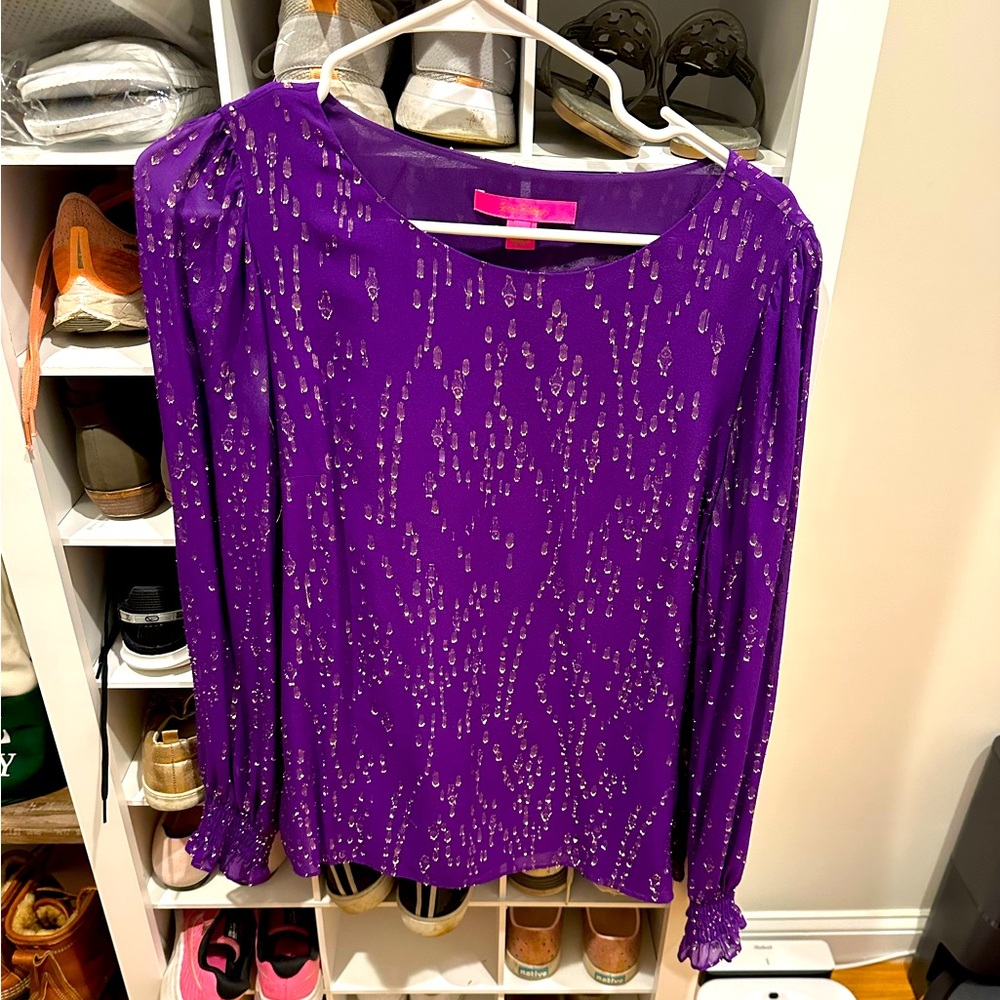 Lily Pulitzer size M purple shirt